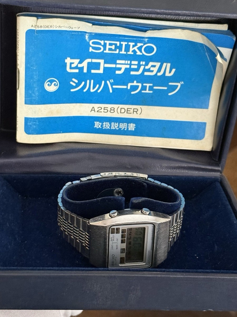 Rare Vintage Seiko A129-5000 Men's Digital Chronograph Sports