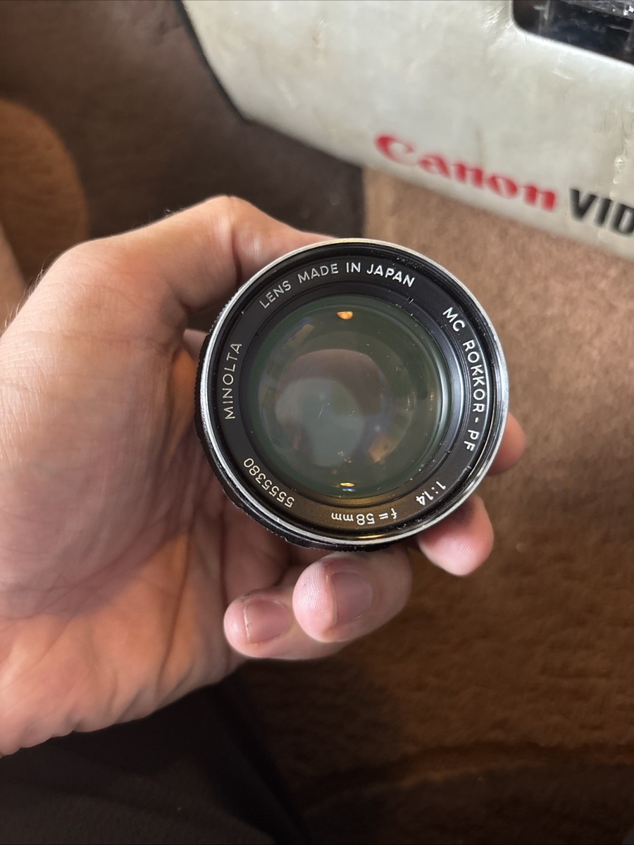 Vintage Minolta MC Rokkor-PF 58mm f/1.4 Lens Made in Japan | eBay