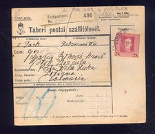 Feldpostbegleitadresse FPA 406 nach Dalmacia 2