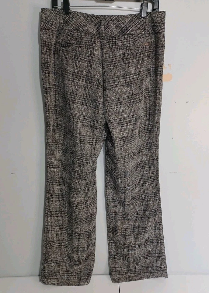 NWT NY&C 7th Avenue Dress Pants Womens Sz 10 Grey Black Bootcut Stretch (H14) - Image 2 of 4