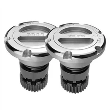 Mile Marker 549 Locking Hubs Manual Supreme Stainless Steel Polished Ford Pair