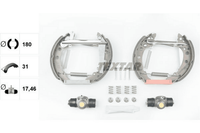 Bremsbackensatz Hinterachse FüR Audi VW 80 B2 Stufenheck Golf I Cabriolet II