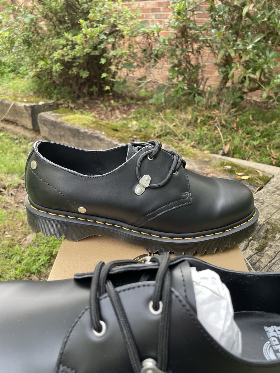 靴 Dr.Martens 1461 BEX 3 EYELE 1461 Bex Smooth Leather Oxford Shoes in Black | Dr. Martens