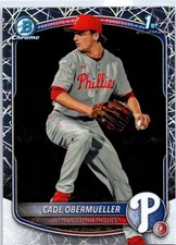 2025 Bowman Draft #BDC-80 Cade Obermueller Chrome Laser Refractor