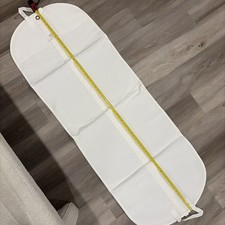 NEW Versace 66"x23 " Cream Foldable Jacket Garment Bag for Suit or Dress Clothes