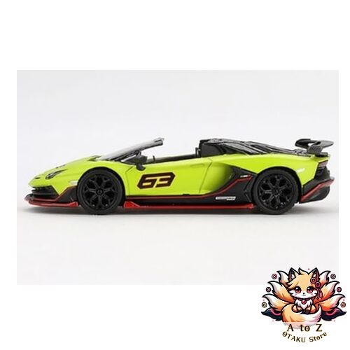 NEW MINI GT 1/64 Scale Lamborghini Aventador SVJ 63 Roadster Verde