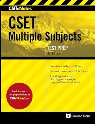 CliffsNotes CSET Multiple - Paperback, by Fisher M.A. Stephen; - Very Good o