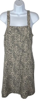 American Eagle Outfitters Womens Sz M Cheetah Leopard Lined Mini Dress-1760