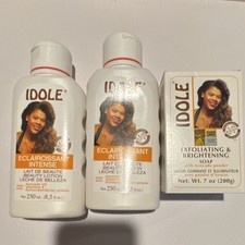 IDOLE Exfoliating Brightening Soap Avocado Oil Vitamin E Body Face White 7oz