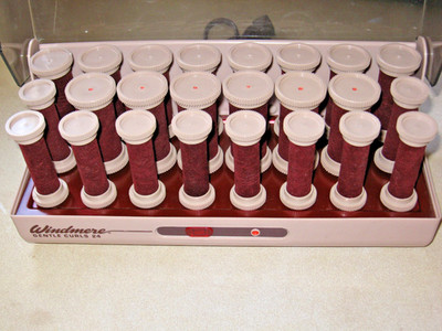 WINDMERE gentle curls 24 VELVET HOT ROLLERS CURLERS -gentle to your hair !