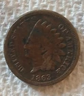 1863 1C Indian Cent
