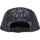 Casquette de camp en denim jacquard Supreme Bandana indigo 
