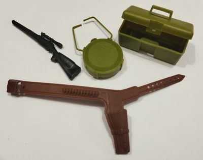 BIG JIM Aventure - ACTION FIGURE - MATTEL - CHASSE AU TIGRE - LOT D'ACCESSOIRES - Photo 1/4