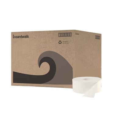 Boardwalk 6100B 3.5'' x 1000' JRT Septic Safe 2Ply Bath Tissue - JBO,WT(12/CT)New