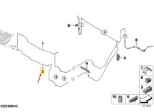BMW X1 U11 Bremsleitung hinten 34308838045 NEU ORIGINAL