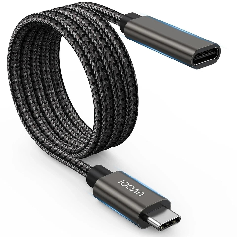USB C Extension Cable 3/10FT, USB C Extender Cord Male to Female USB 3.2 Type C-image
