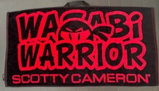 Scotty Cameron RED Wasabi Warrior Golf Towel / Japan M&G NEW