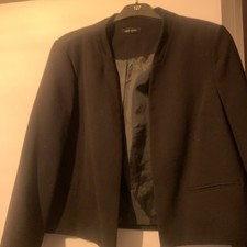 Women’s Half Length Jacket with Long Sleeves Collar False Pockets