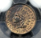 1879 1c Indian Head Penny One Cent 1c PCGS UNC Details
