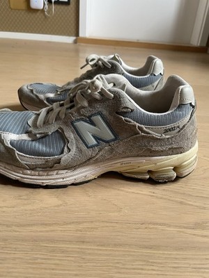New Balance 2002R Herren Sneaker Grau/Blau Wildleder Mesh EU45 US11 UK10,5