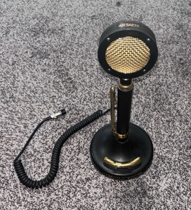 Tested Working Astatic Night Eagle Desktop Base Stand Microphone 4-Pin