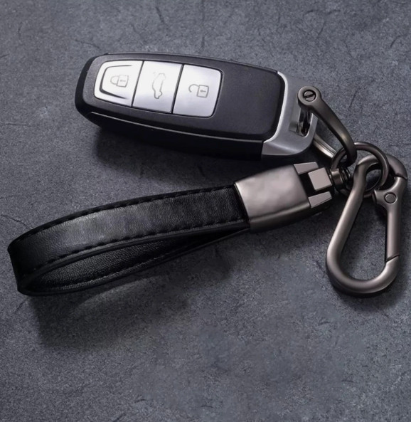 Jeep Genuine Leather Keychain Wrangler Grand Cherokee US Seller Free Shipping