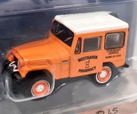 Greenlight 1/64 Jeep DJ-5 1974 Westhaven Pharmacy Diecast Model Car