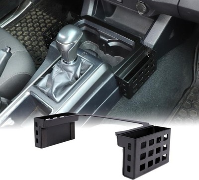 CHEAYAR Shifter Center Console Gears Storage Box with Two Baskets, Black 