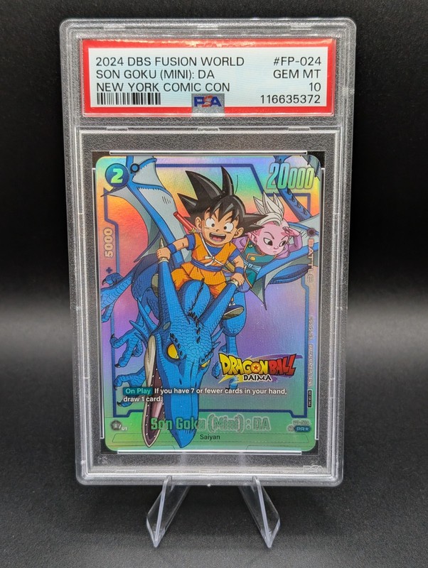 Dragon Ball Super Card Game Son Goku (Mini): DA FP-024 NYCC Promo Holo PSA 10