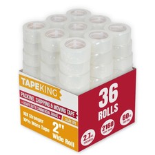 Tape King Clear Packing Tape 36 Rolls 60 Yards Per Roll Heavy Duty Packin...