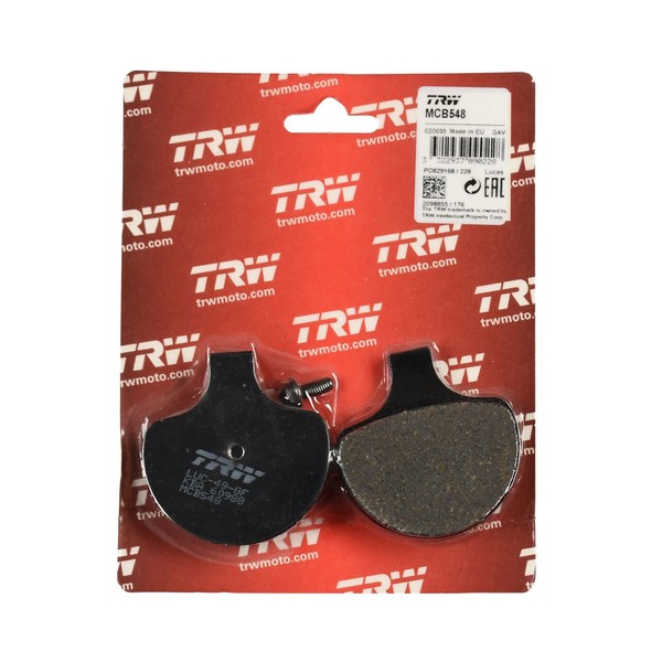 TRW Bremsbelag Organisch (FüR: Harley-Davidson FLT 1340 Tour Glide 84-88 Vorne )-image