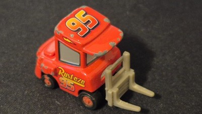 Disney Pixar Cars Forklift Lightning McQueen Rust-eze #95 Diecast Toy