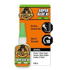 Gorilla Super Glue Gel XL, Clear Glue, 25 Gram Pack of 1 - All Purpose and Fas