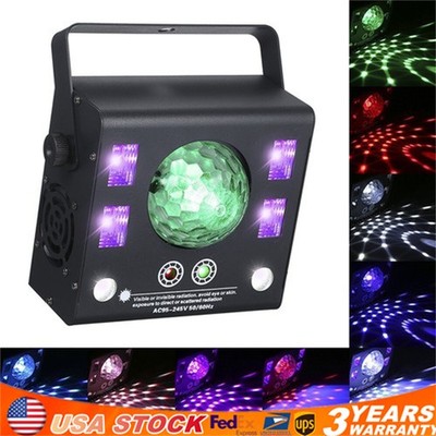 New 4 in 1 Mixed LED Light Party DJ Disco Lights Effect Pattern Strobe Light