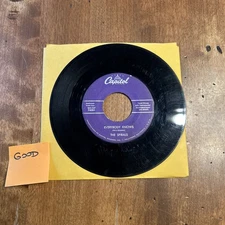 THE SPIRALS  THE ROCKIN' COW/EVERYBODY KNOWS Oldies DOO WOP 45 RPM G+