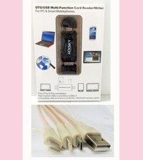 OTG USB Multi Function Card Reader  Apple Multi Charge Cable Free Ship 