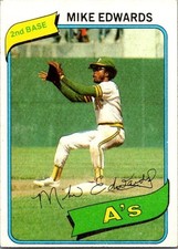 Mike Edwards - 1980 Topps - # 301 - A's