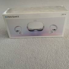 Meta Quest 2 VR Headset 128GB White with Charger, Two Controllers, and Batteries