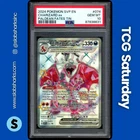 2024 POKEMON SV BLACK STAR PROMO PALDEAN FATES TIN #074 CHARIZARD EX PSA 10