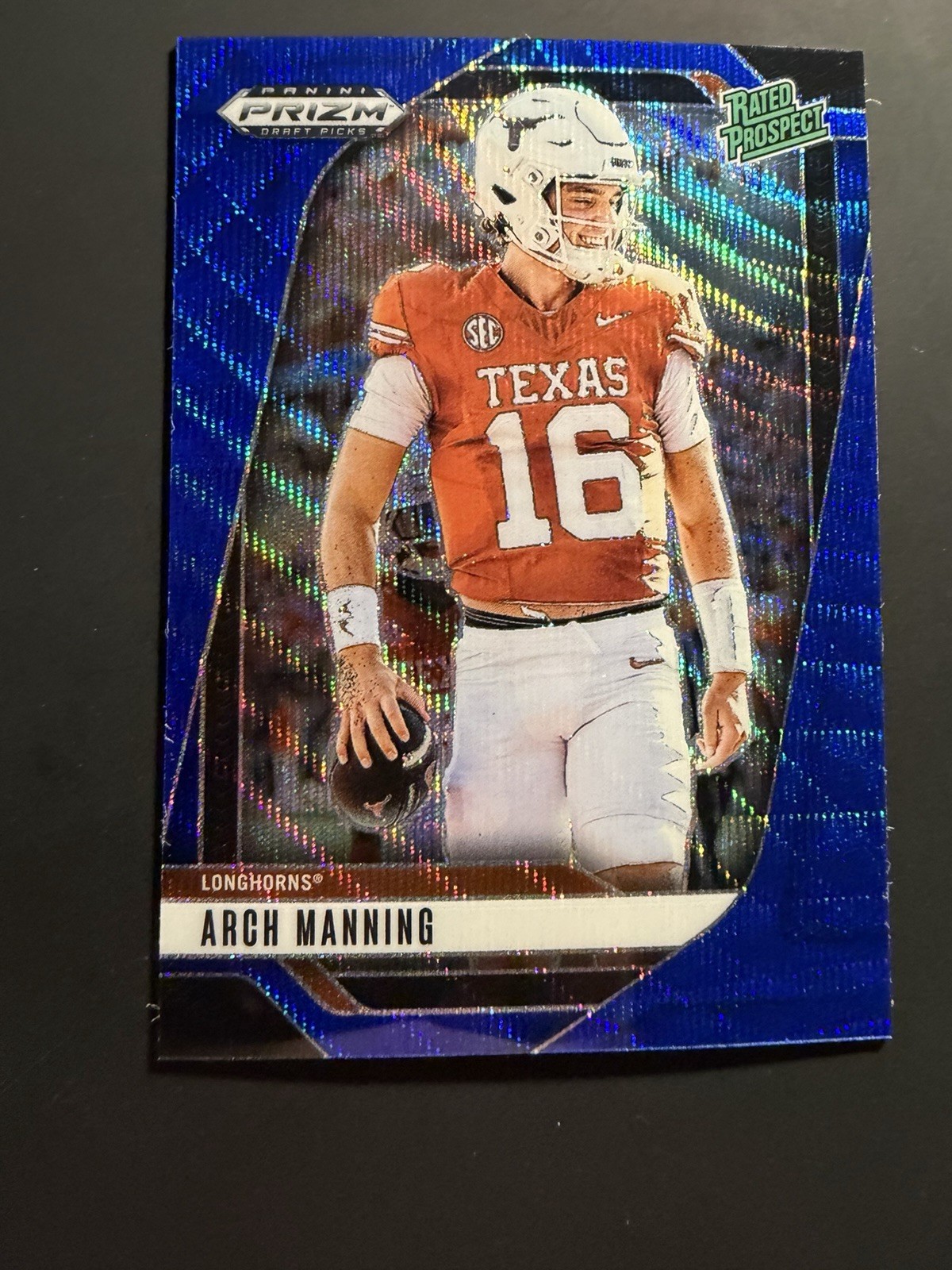 2025 Panini Prizm Draft Picks Arch Manning Blue Wave /299 Rated Prospect Texas