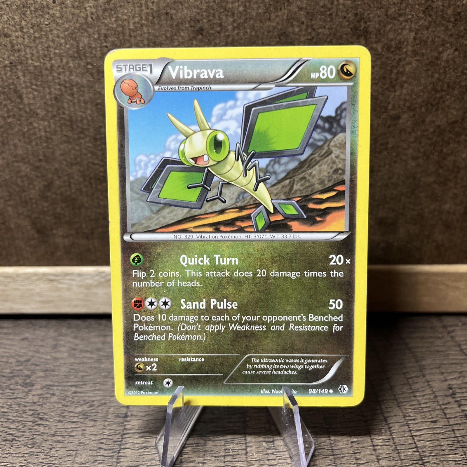 Vibrava 98/149 - Pokemon Boundaries Crossed Uncommon Card
