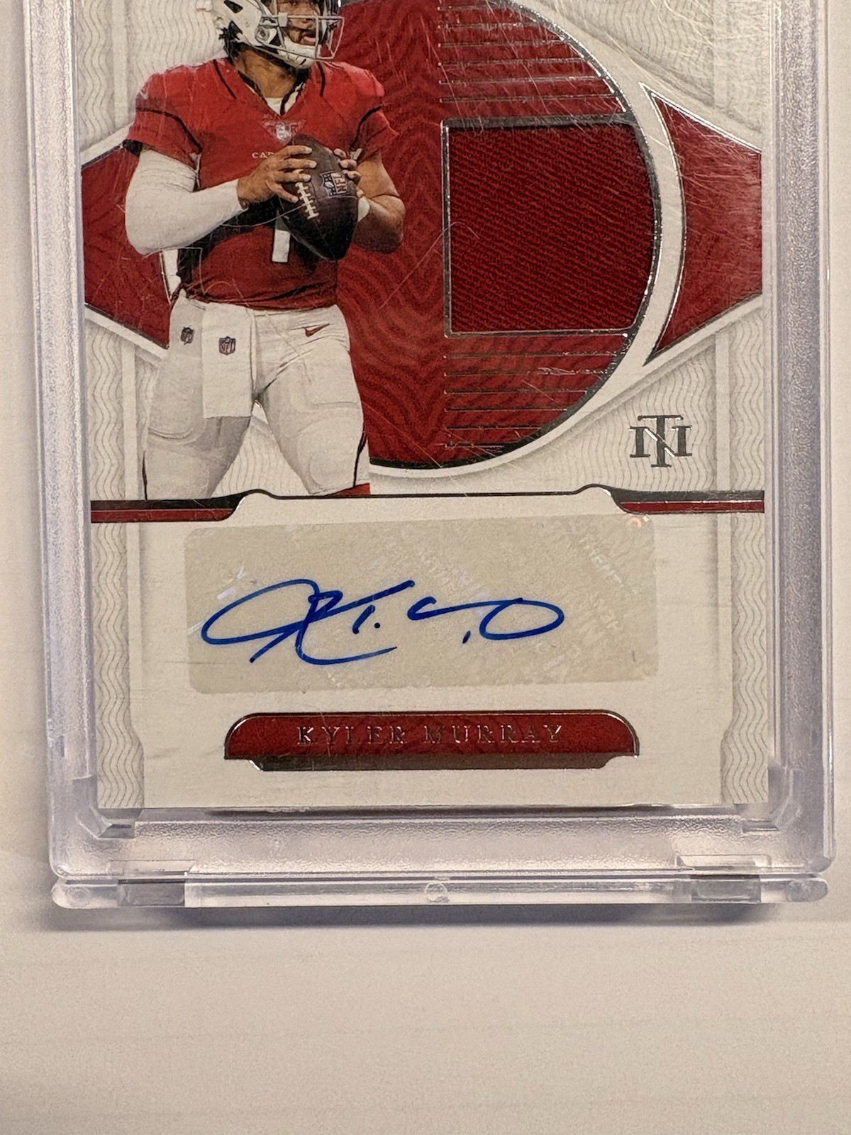 2021 PANINI NATIONAL TREASURES Kyler Murray Worn Patch Auto /99 #MS-KM view 4