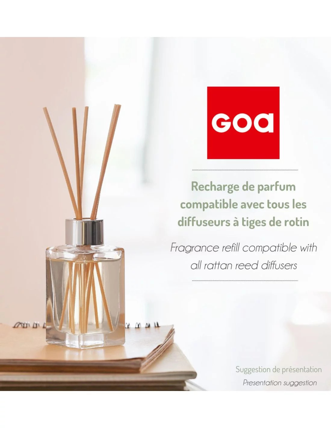 Recharge parfum Gousse de Vanille Goa 500ml pour diffuseur capilla de maison - 2