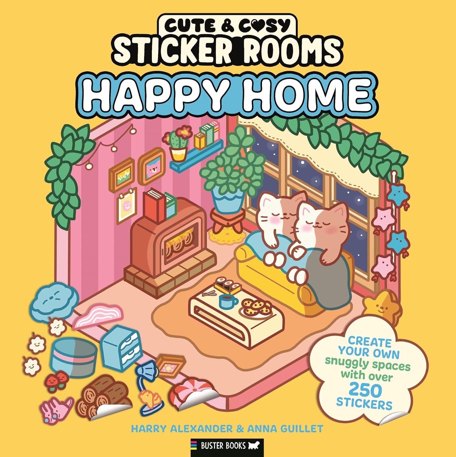 Sticker Rooms Happy Home by Harry Alexander PAPERBACK - Image 8