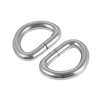 50Stk. Metall D-Ring 16Mm D-Ringe Schnalle FüR Hardware Taschen GüRtel Silber