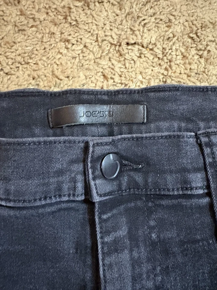 Joe's Jeans Para Hombre 42 Denim DXL Negro Recto Tiro Medio Pierna 5 Bolsillos Preppy Foto 2 de 4