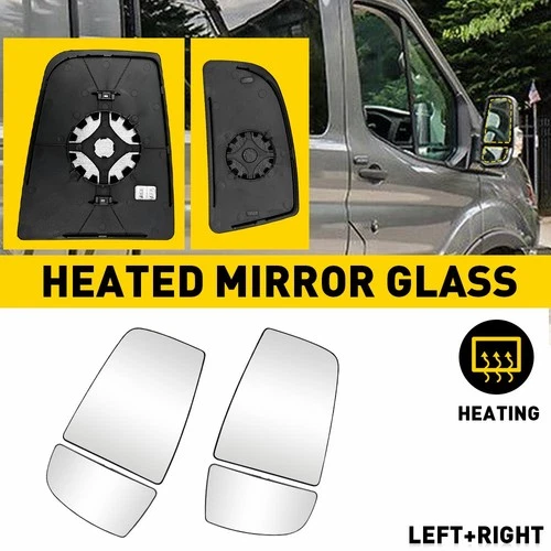 For 15-22 Ford Transit 150 250 350 Tow Mirror Glass Upper Lower Left Right Side