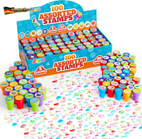 Joyin 100 StüCk Stempel FüR Kinder, SelbstfäRbende Stempelset 3 Jahre(50 Designs