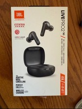 JBL Live Pro 2 True-Wireless Noise Canceling Headphones In Ear Earbuds Black NIB