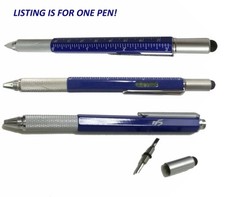Multi-tool Pen Screwdriver Pen Stylus Screwdriver Bit Bubble Level Ruler Pen
